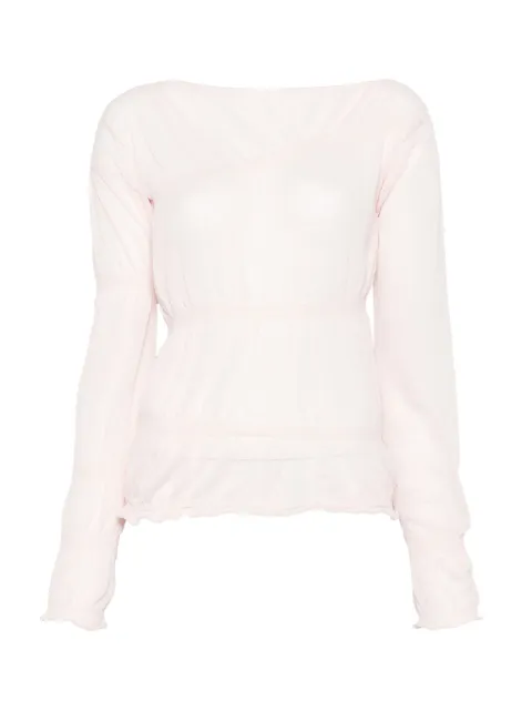Paloma Wool boat-neck drawstring top