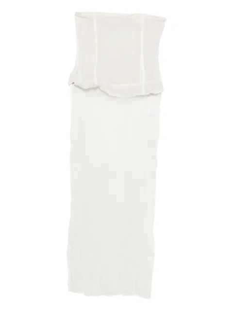 Paloma Wool strapless pleated dress