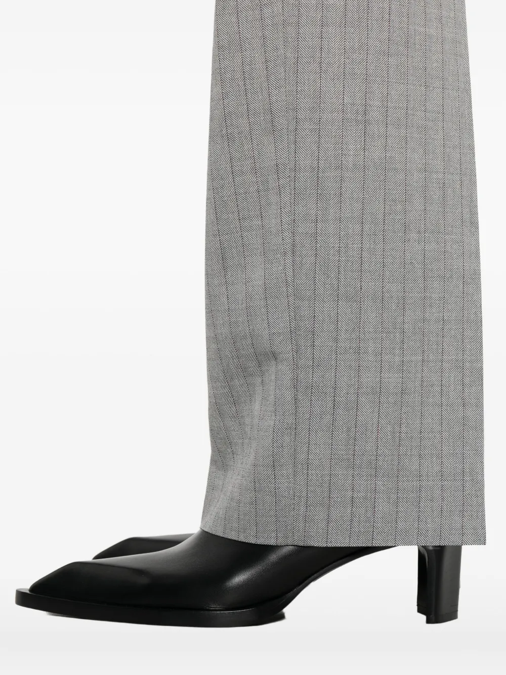 TWINSET pinstriped pleated trousers Grijs