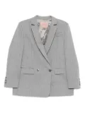 TWINSET pinstriped double-breasted blazer - Grey