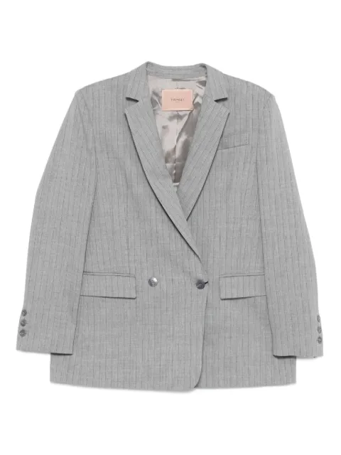 TWINSET Blazer doppiopetto gessato