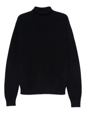 PRADA ブラック タートルネック 　三角ロゴ付 40 PRADA ブラック タートルネック 三角ロゴ付 40 Prada タートルネック