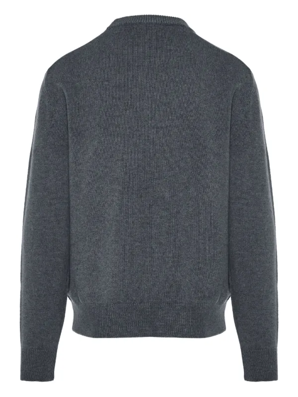 Jacob Cohën Maglione Girocollo Con Ricamo Grigio FARFETCH IT