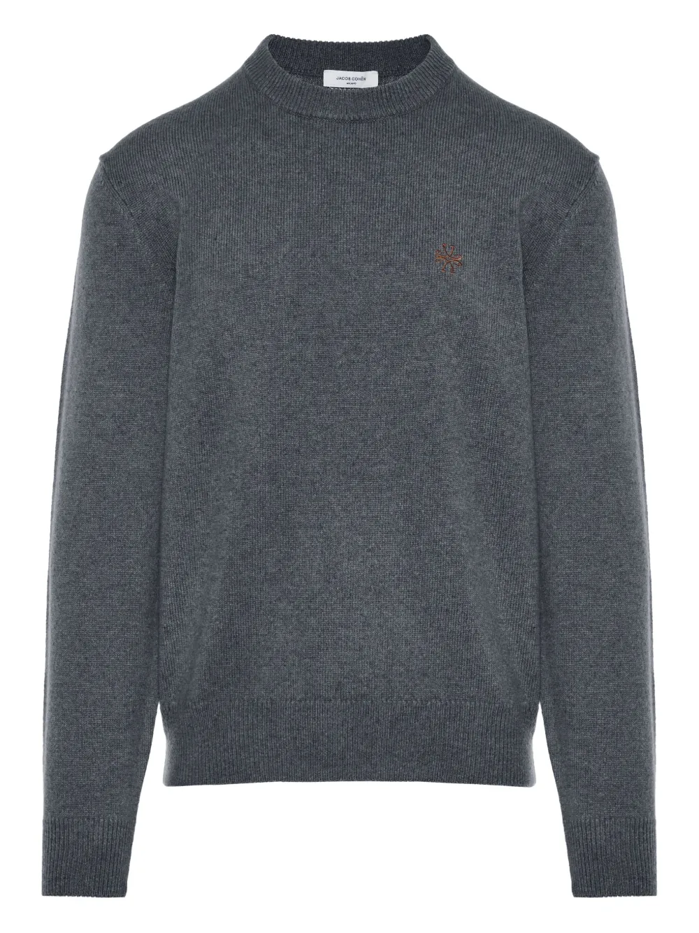 Jacob Cohën embroidered crew-neck sweater | Grey | Image 1