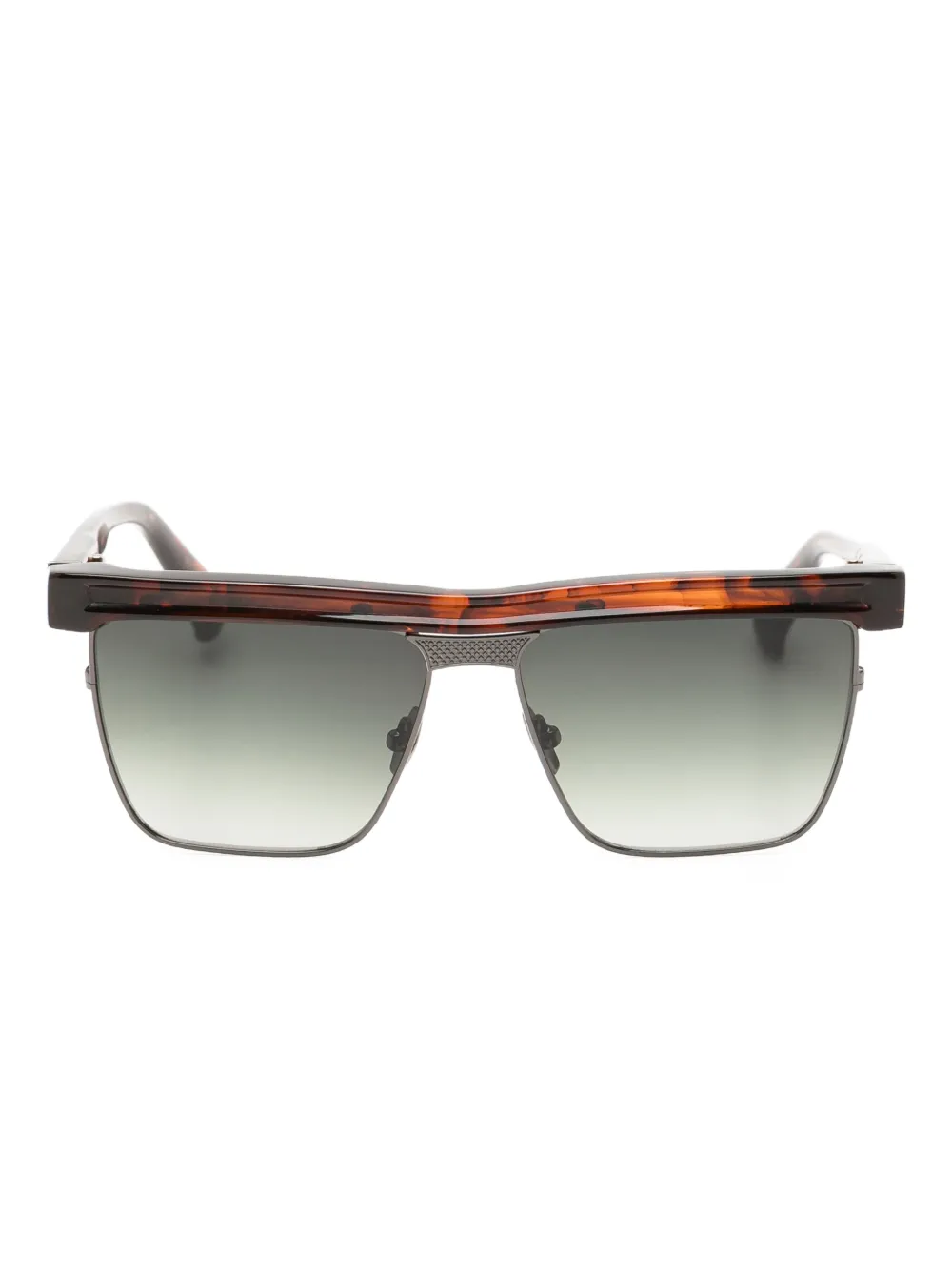 Yohji Yamamoto square-frame sunglasses | Brown | Image 1