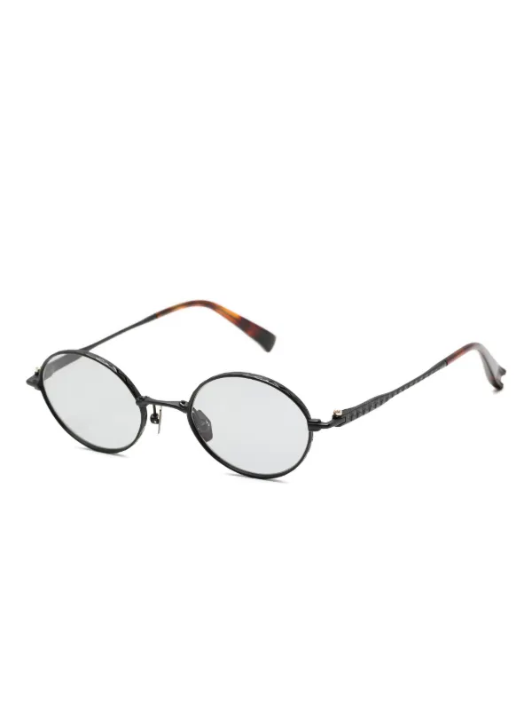 round yohjiyamamoto 90s 小物 l JO FARFETCH | Black | Sunglasses round-frame Yamamoto Yohji sunglasses 小物