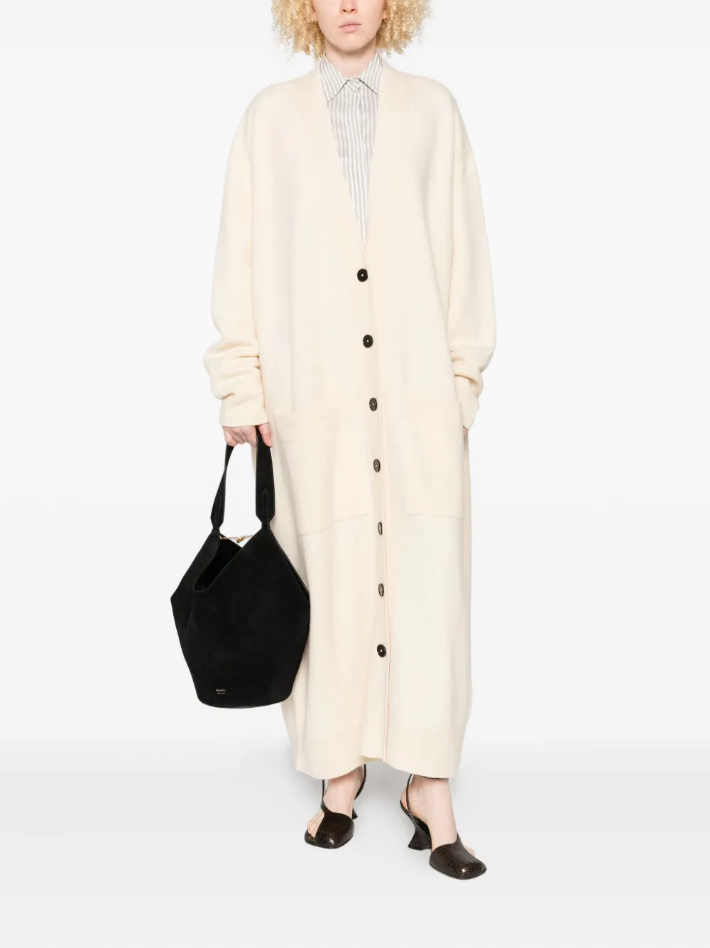 Jil Sander Jas met knopen Beige