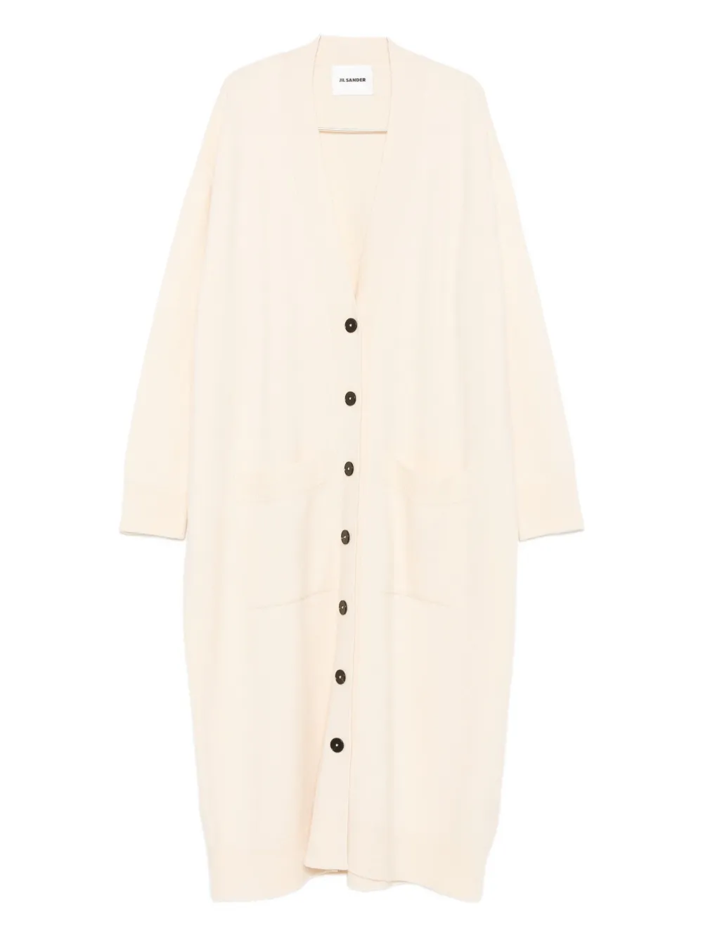 Jil Sander Button-front Coat In Neutral