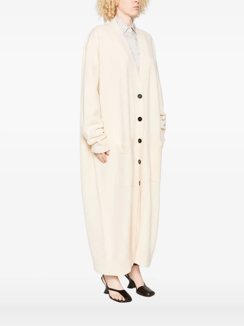 Jil Sander Jas met knopen Beige