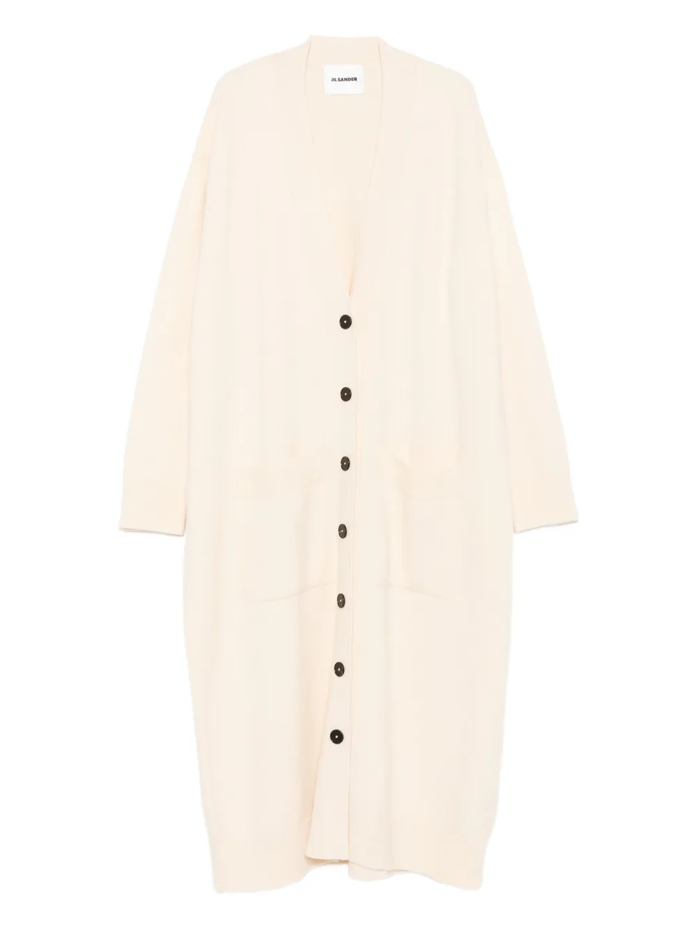 Jil Sander button-front coat Beige