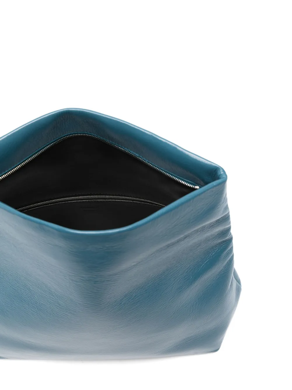 Jil Sander Jewel clutch met rits Blauw