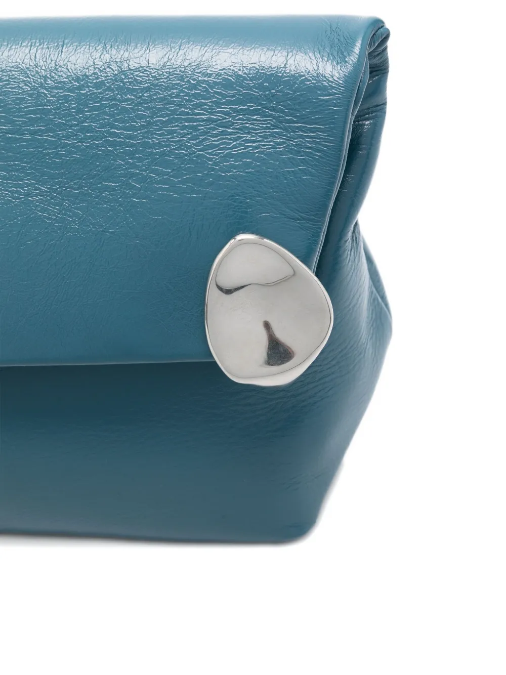 Jil Sander Jewel clutch met rits Blauw