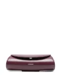 Jil Sander Cannolo cylindrical leather glasses case - Red