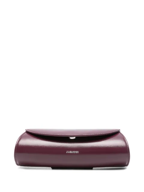 Jil Sander Cannolo cylindrical leather glasses case