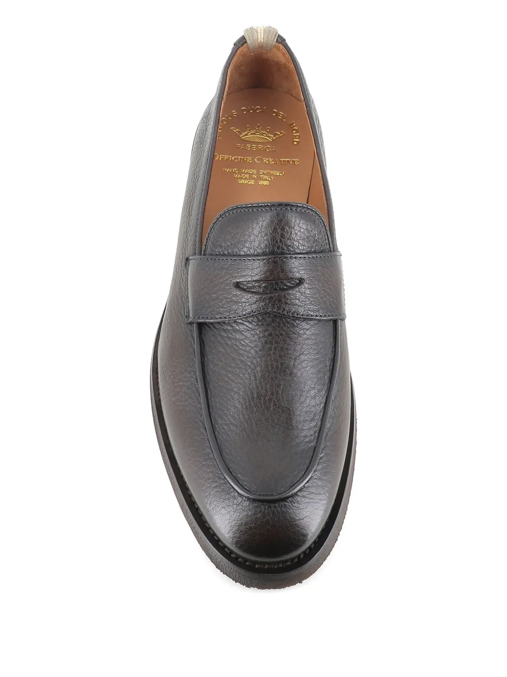 Officine Creative Opera Flexi 101 leather penny loafers Brown