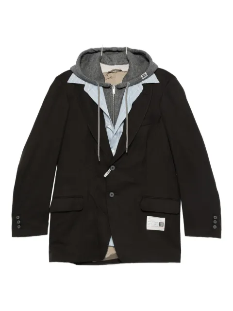 Maison MIHARA YASUHIRO hooded layered jacket