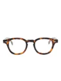JULIUS TART OPTICAL Ar tortoiseshell glasses - Brown