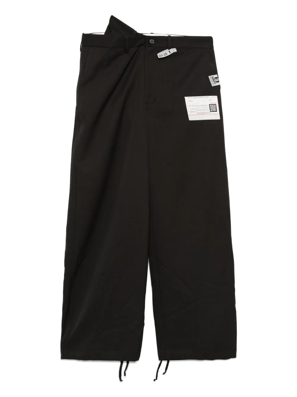 layered drawstring trousers
