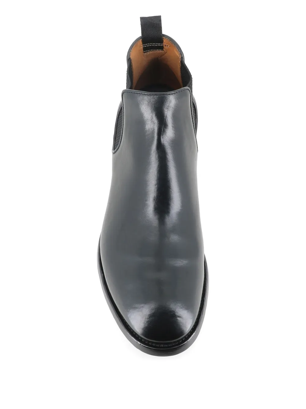 Officine Creative elastic-panel leather boots Black