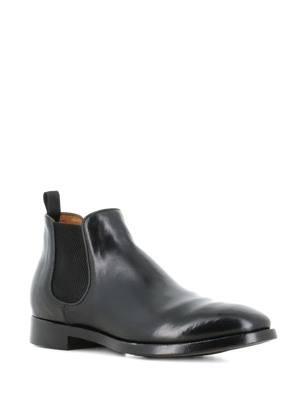 Officine Creative elastic-panel leather boots Black
