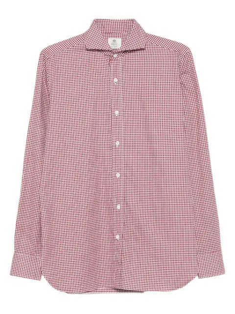 Borrelli gingham-check shirt