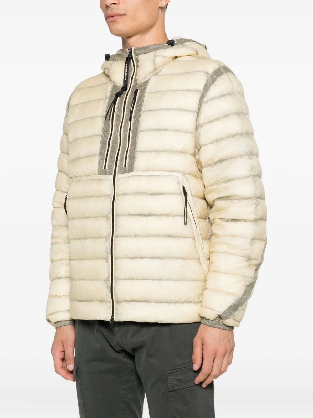 C.P. Company hooded down jacket Beige