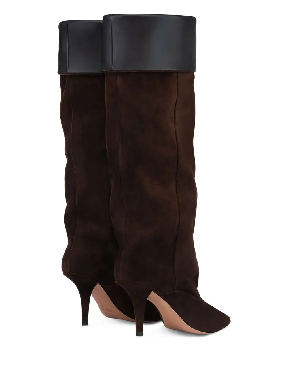 Paris Texas 75mm suede boots Brown