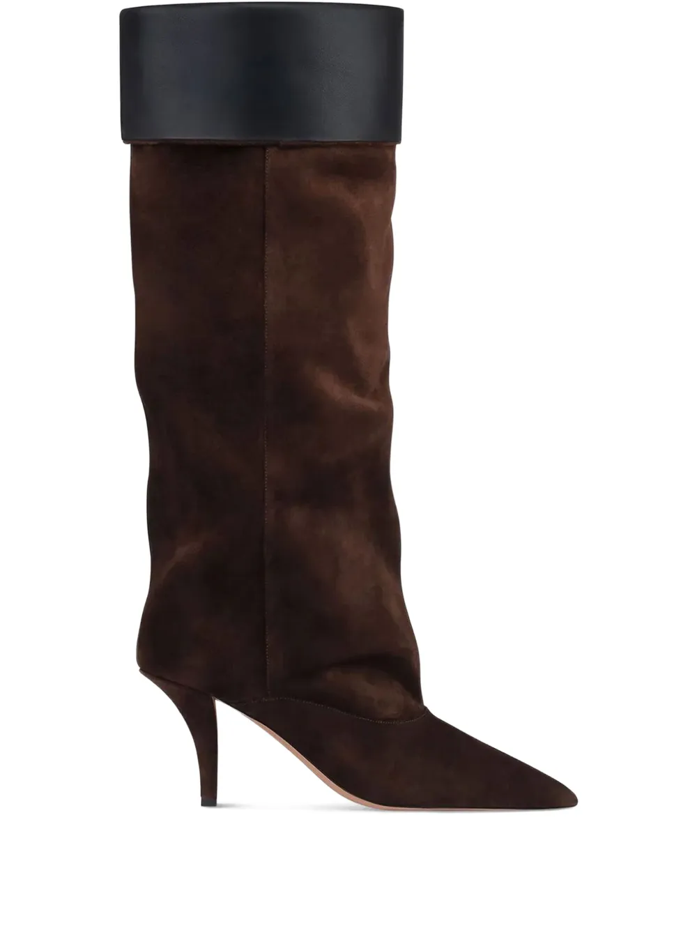 Paris Texas 75mm suede boots Brown