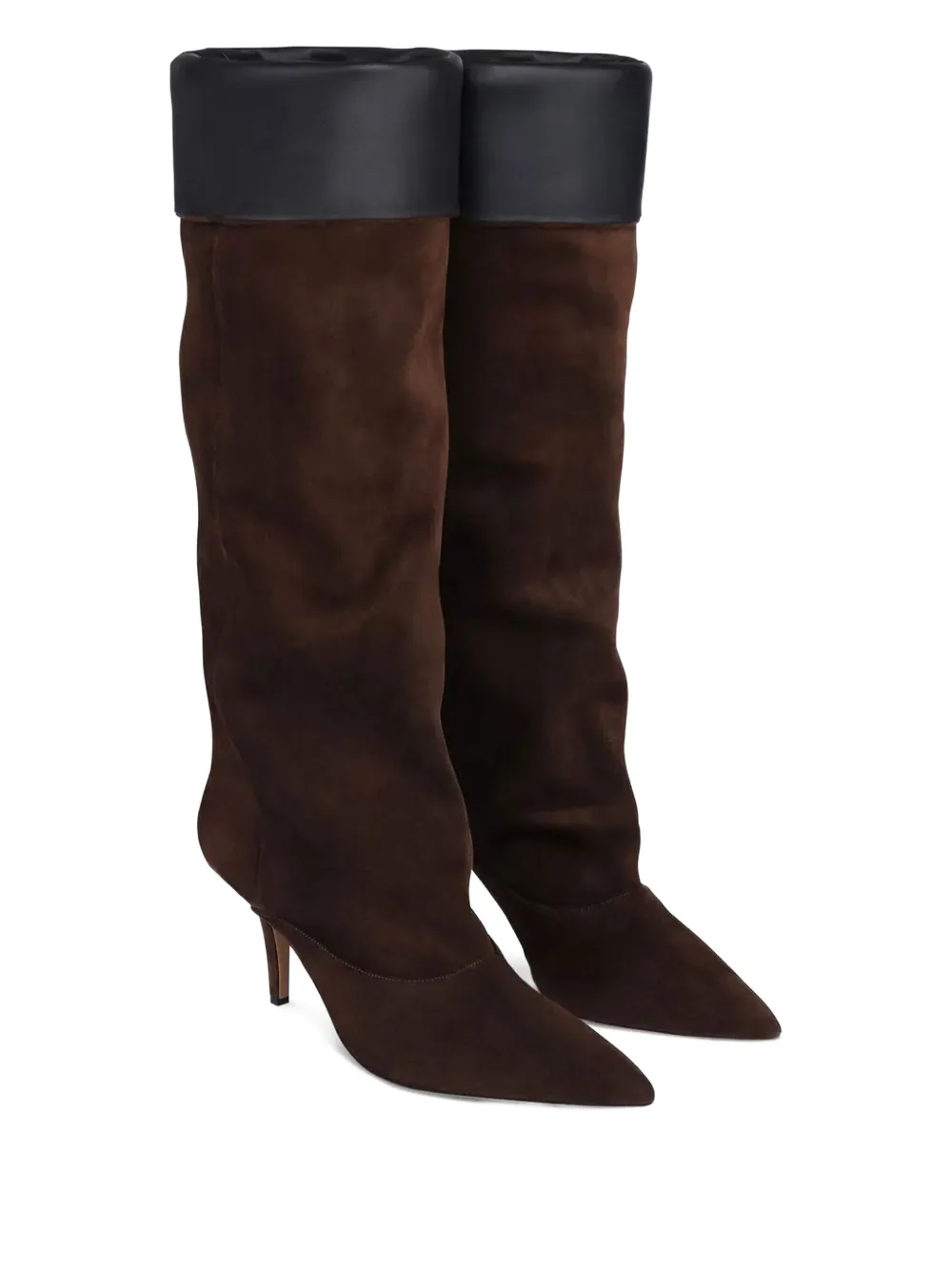 Paris Texas 75mm suede boots Brown