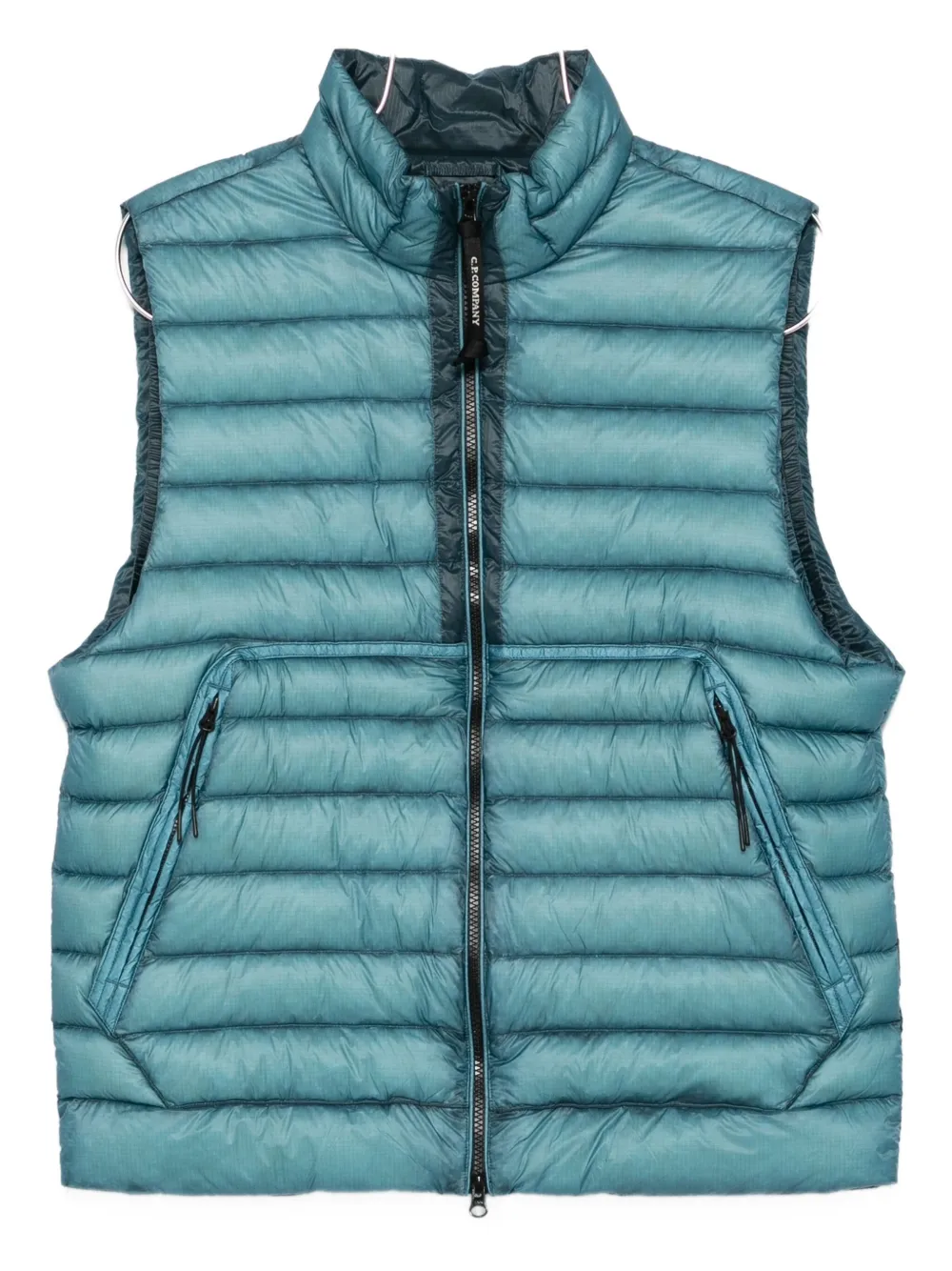 C.P. Company quilted front-zip vest Blauw