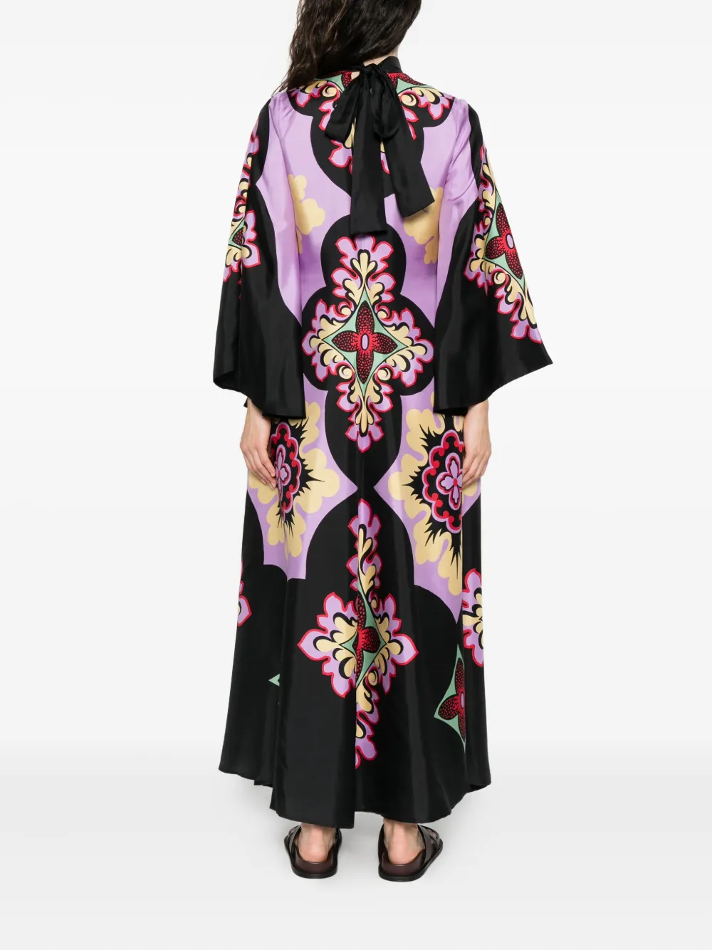 La DoubleJ Maxi-jurk met print Paars