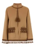 Valentino Garavani tassel-trimmed jacket - Brown