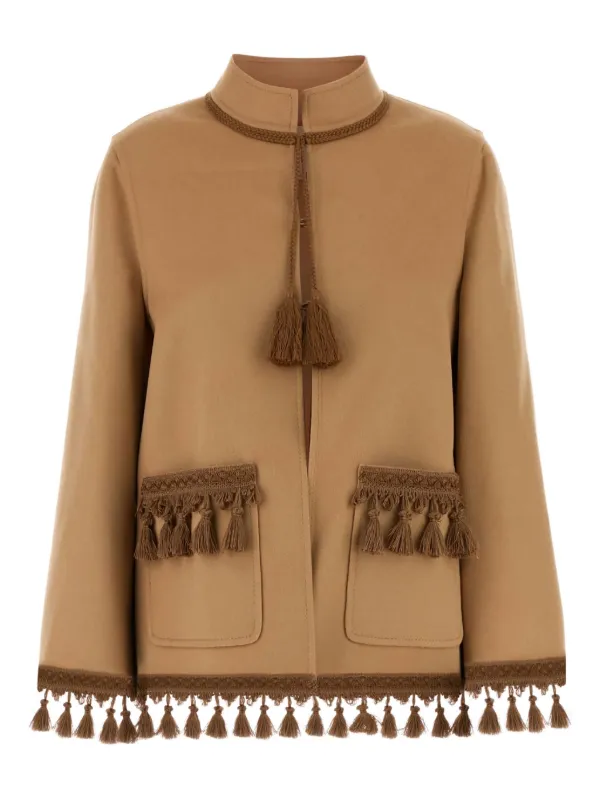 【関税&送料込】Valentino Garavani Jackets Beige Valentino Garavani Crepe Couture Jacket | Saks Fifth Avenue