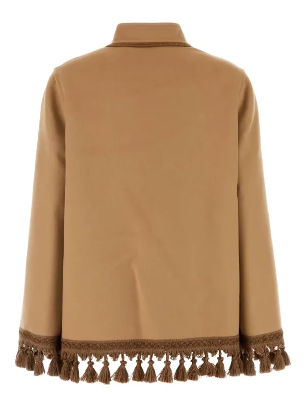 Valentino Garavani tassel-trimmed Jacket | Brown | FARFETCH