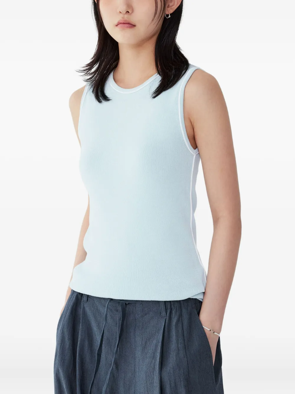 STUDIO TOMBOY ribbed-trim sleeveless top | Vests & Tank Tops | Image 2