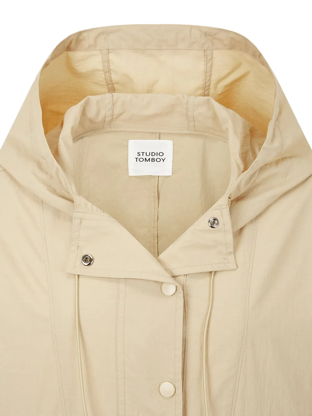 STUDIO TOMBOY Jack met capuchon en zak Beige