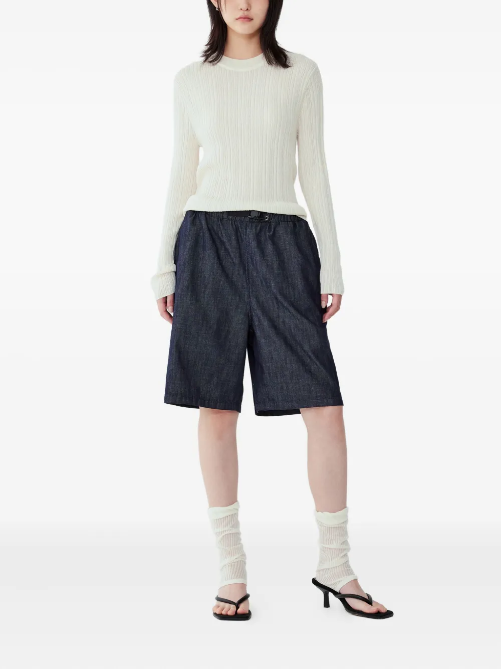 STUDIO TOMBOY buckle knee-length shorts | Knee-Length Shorts | Image 2