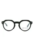 Kador two-tone round-frame glasses - Black