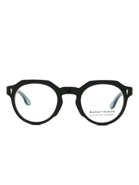 Kador two-tone round-frame glasses