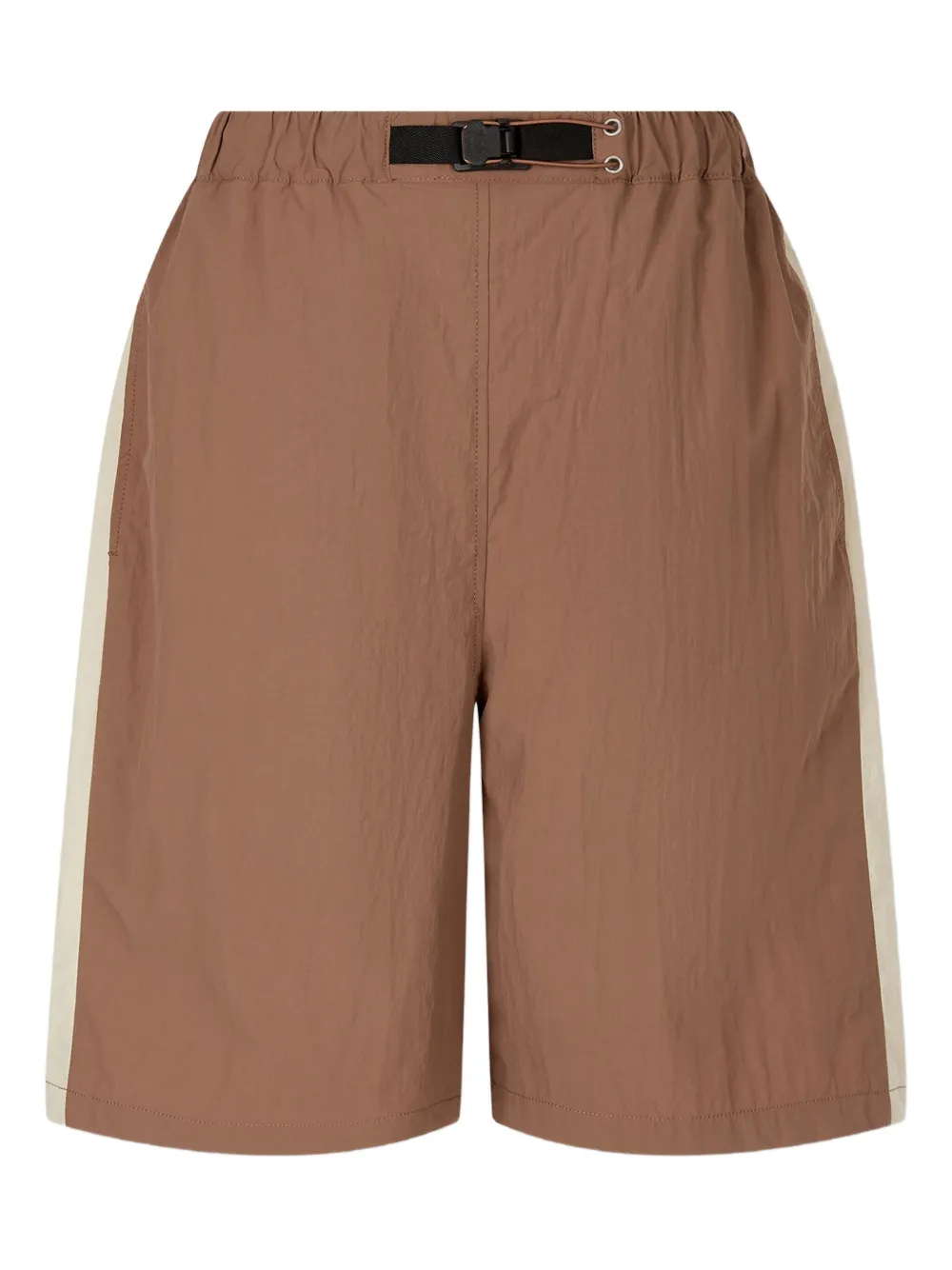 Studio Tomboy Panelled Knee-length Shorts In Brown