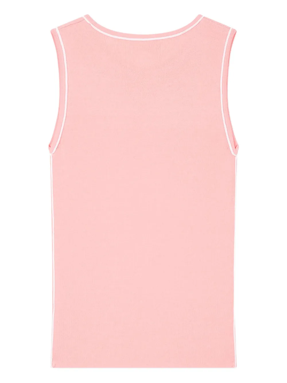 Studio Tomboy Ribbed-trim Knitted Tank Top In Pink