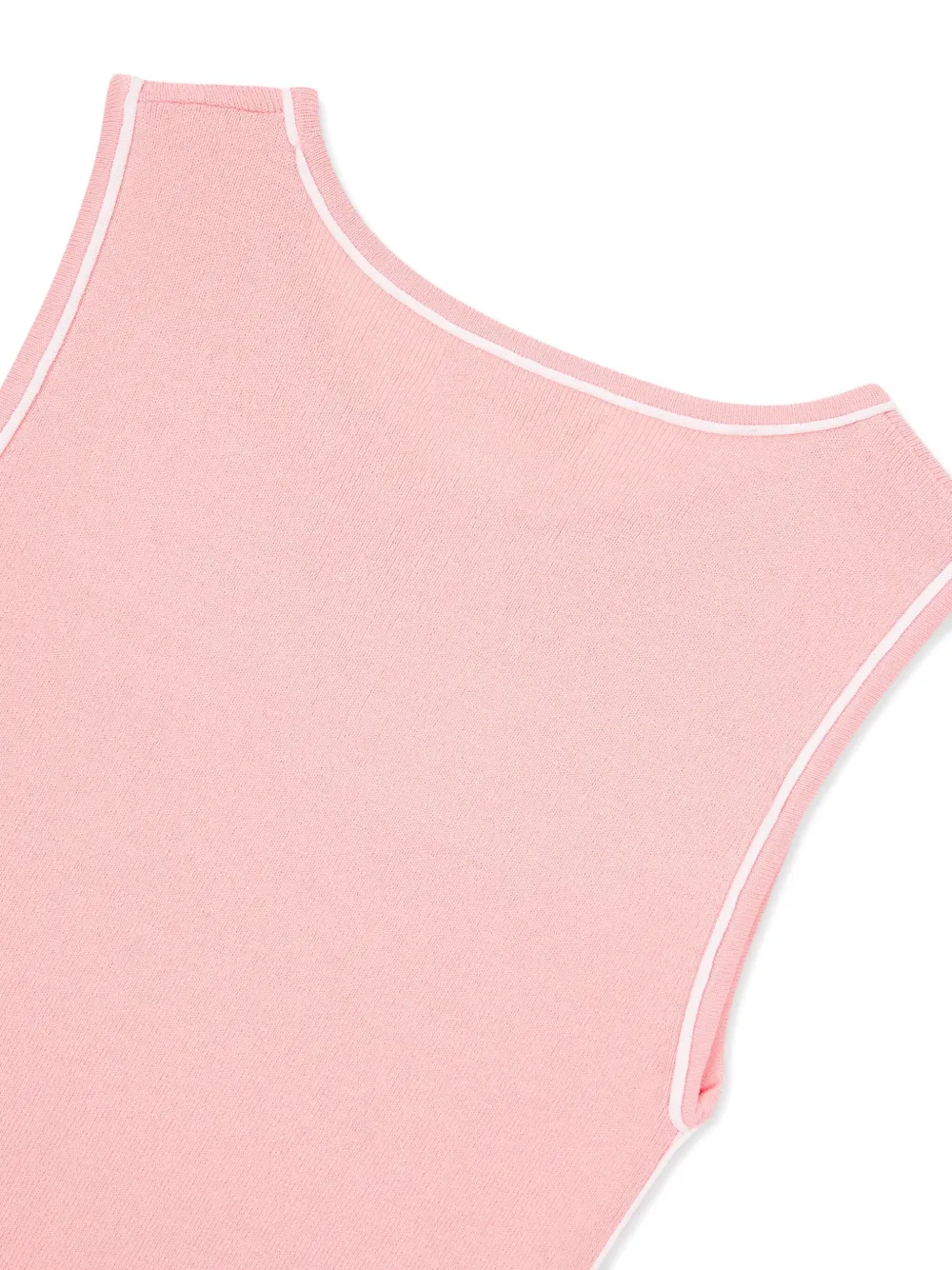 Studio Tomboy Ribbed-trim Knitted Tank Top In Pink
