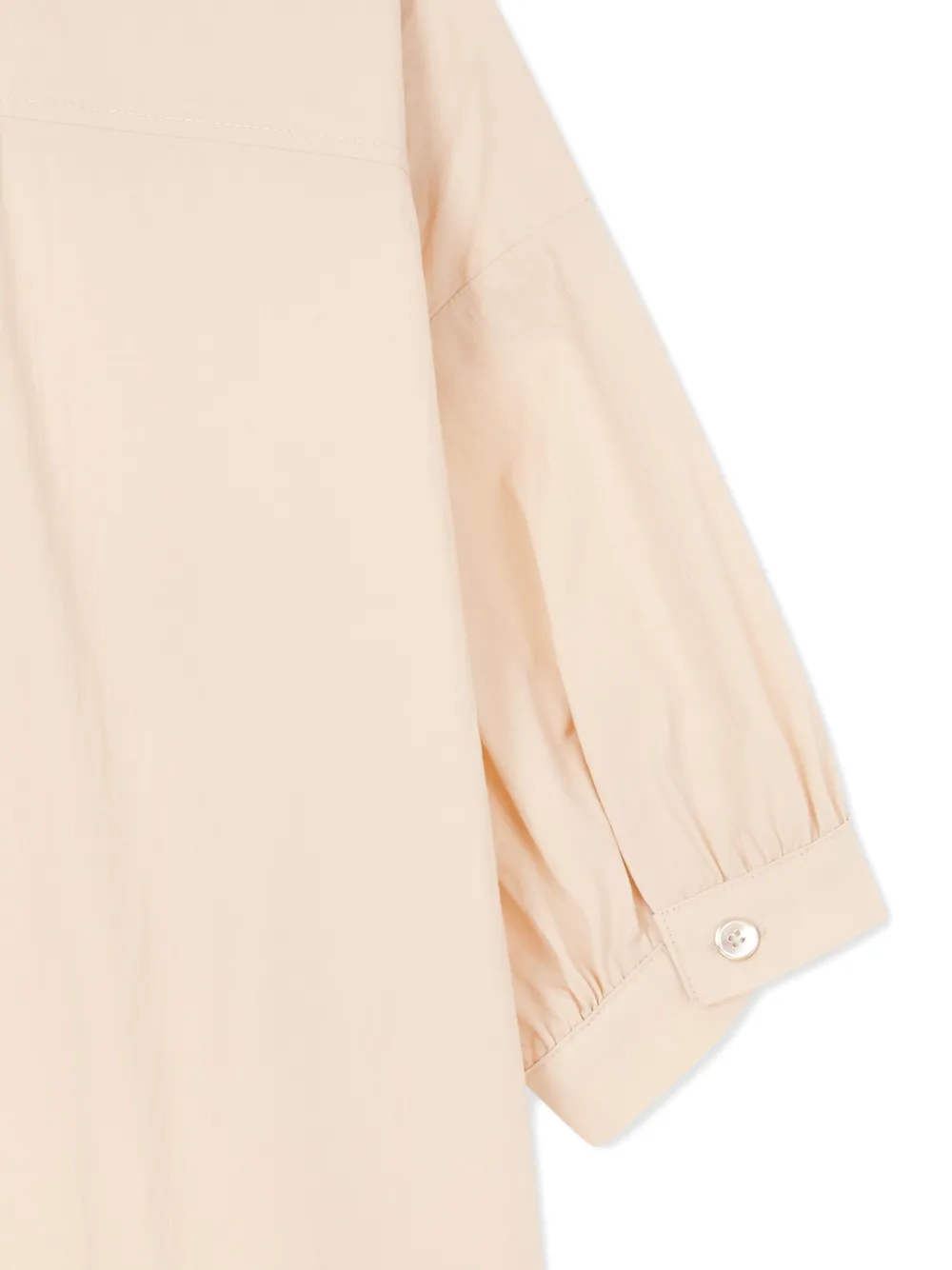 STUDIO TOMBOY Jurk met pofmouwen en kraag Beige