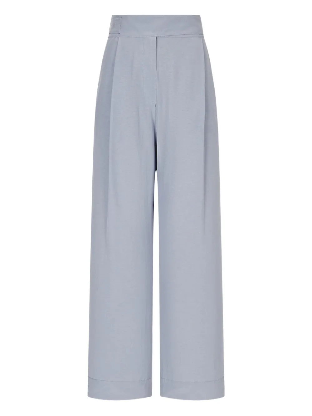 Studio Tomboy Eyelet-belt Back-pockets Trousers In Blue