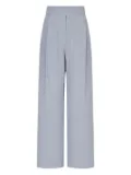 STUDIO TOMBOY eyelet-belt back-pockets trousers - Blue