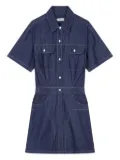 STUDIO TOMBOY pockets short-sleeve jumpsuit - Blue