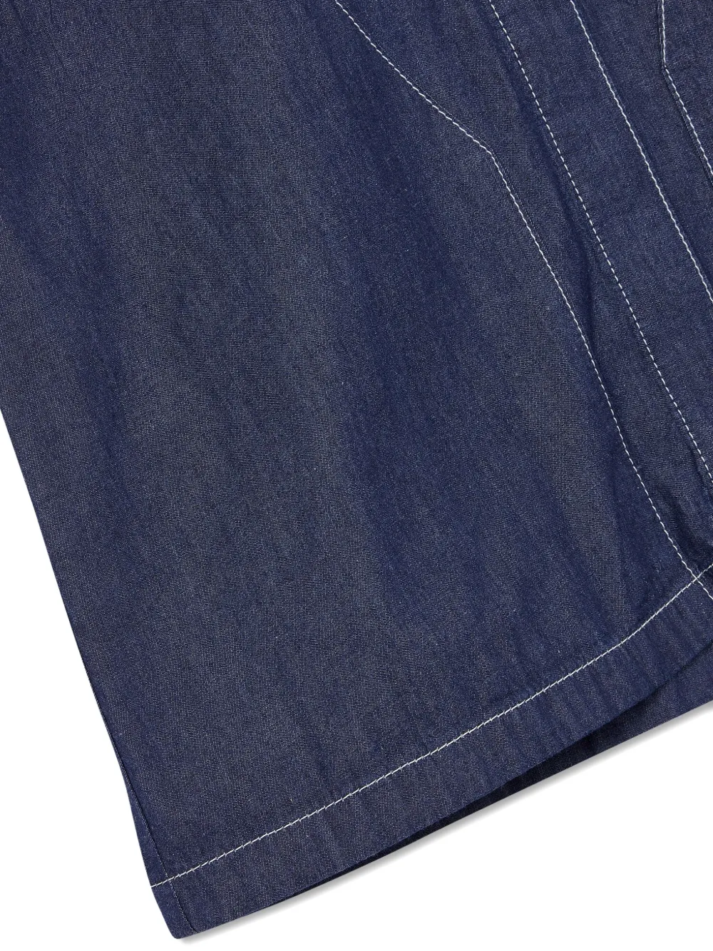 Studio Tomboy Pockets Short-sleeve Jumpsuit In Blue