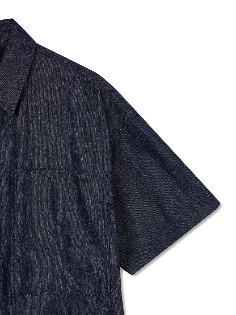 STUDIO TOMBOY Denim midi-jurk met opgestikte zakken Blauw