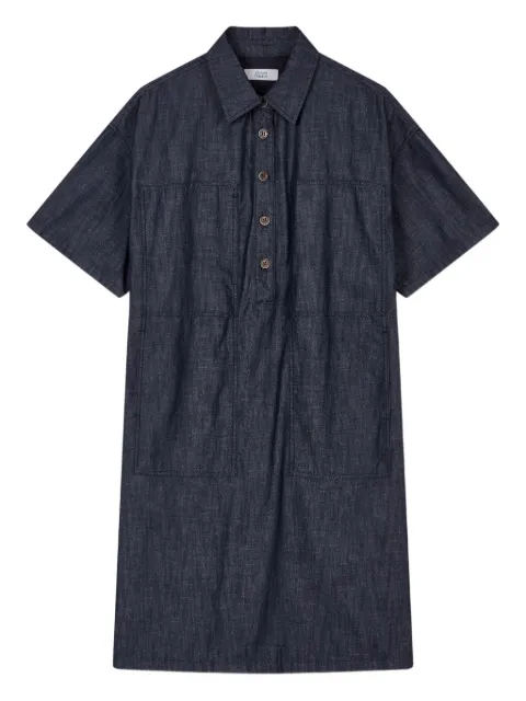 STUDIO TOMBOY patch-pockets denim midi dress