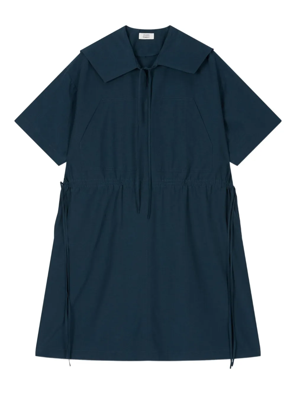 STUDIO TOMBOY Mini-jurk met trekkoord Groen